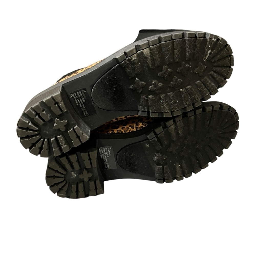True Craft Mintey Leopard Print Hiking Boots Size 8M - Picture 5 of 5